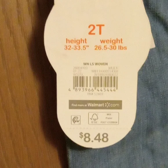 2T LONG sleeve with buttoned arm for cuff - Picture 3 of 5